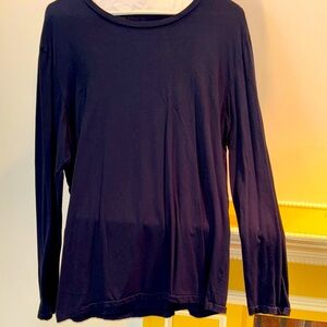 American Eagle Outfitters Navy Long Sleeve Tee